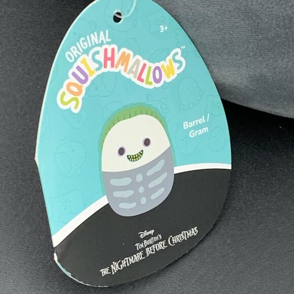 The Nightmare Before Christmas Squishmallows 8 inch Barrel Gram Stuffed Plush - Picture 4 of 8